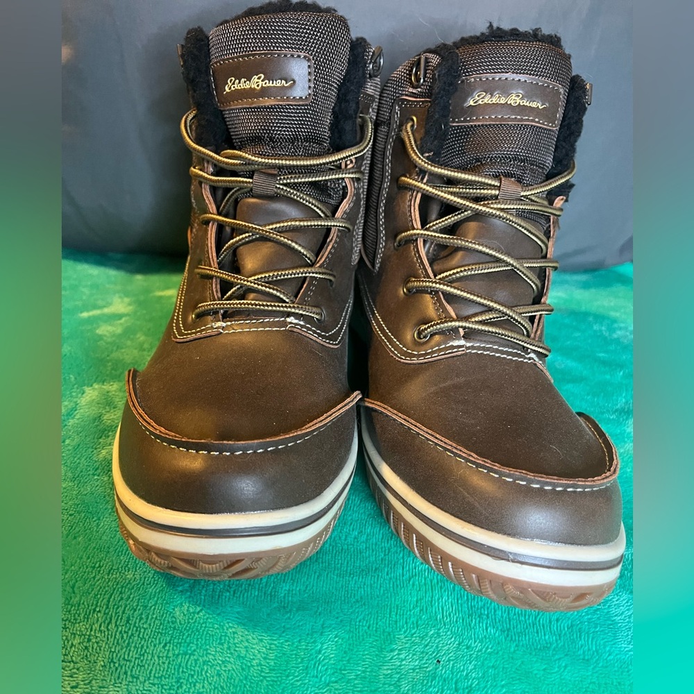 Eddie Bauer Men's Brown Leather Boots